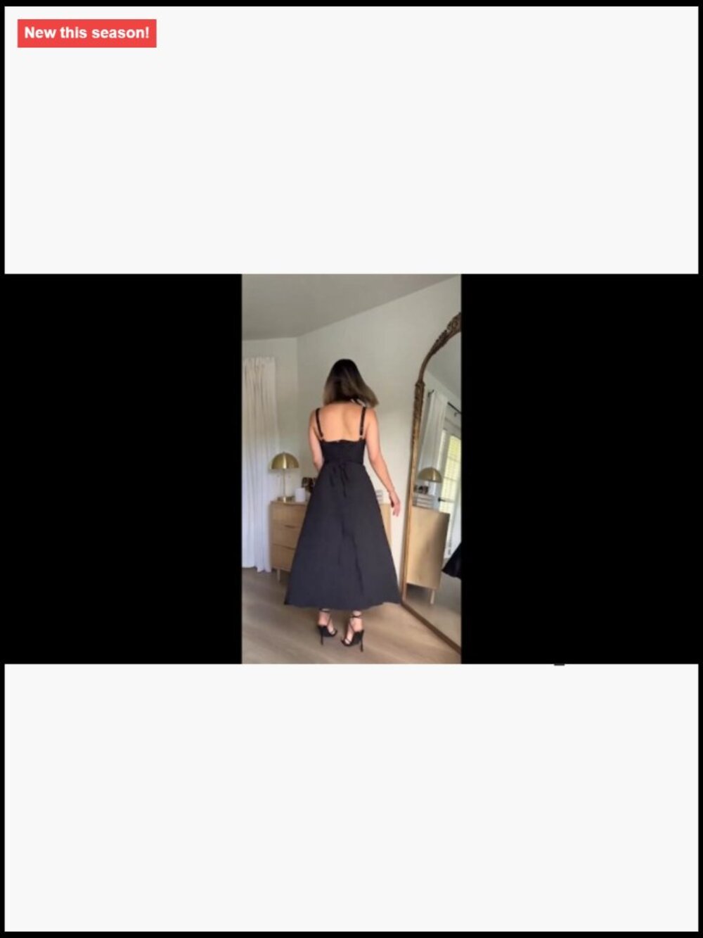 Milkmaid Corset Dress Spaghetti Strap Bustier A Line Slit Swing Flowy Casual - Picture 7 of 7